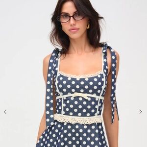 For Love & Lemons Dollie Dot Mini Dress